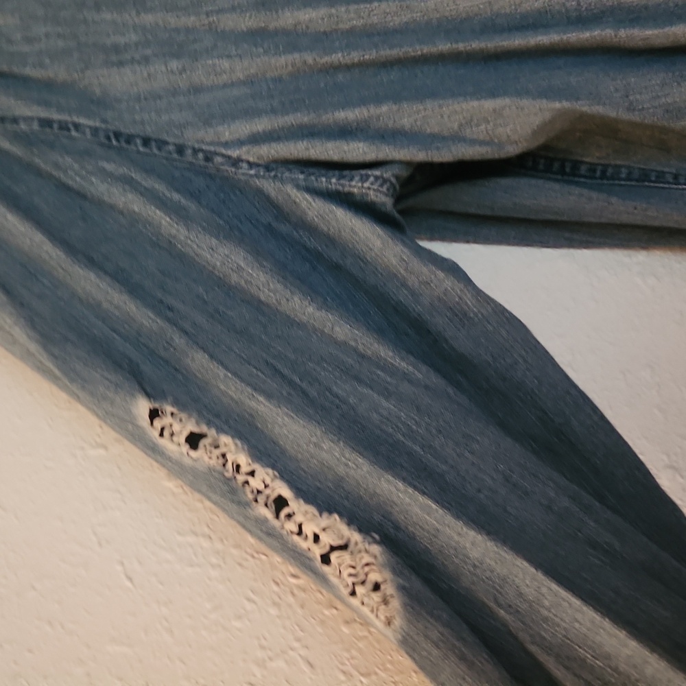 MOSSIMO SUPPLY CO: Distressed Denim Shirt - Picture 2 of 5